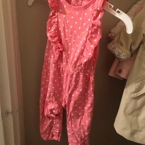 Pink heart and polka dot jumper